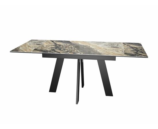 Стол DikLine SKM120 Керамика Amadeus/подстолье черное/опоры черные, изображение 5 | Интернет магазин мебели и декора LifeDekor