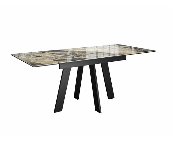 Стол DikLine SKM120 Керамика Amadeus/подстолье черное/опоры черные, изображение 2 | Интернет магазин мебели и декора LifeDekor