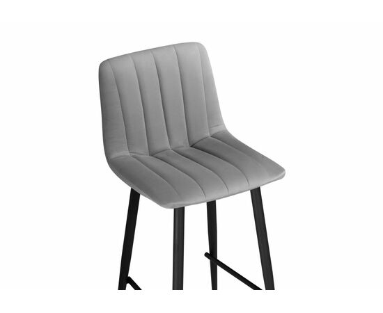 Барный стул Дани темно-серый / черный, изображение 5 | Интернет магазин мебели и декора LifeDekor