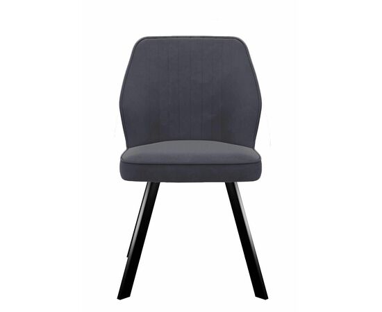 Стул DikLine 232 поворотный B28 ANTRACITE, ножки черные, изображение 2 | Интернет магазин мебели и декора LifeDekor