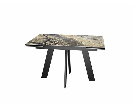 Стол DikLine SKM120 Керамика Amadeus/подстолье черное/опоры черные, изображение 6 | Интернет магазин мебели и декора LifeDekor