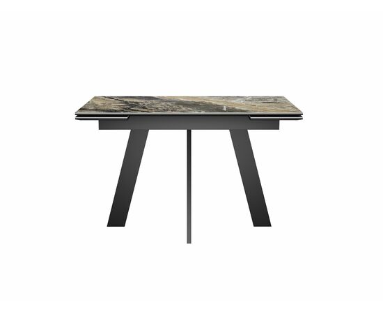 Стол DikLine SKM120 Керамика Amadeus/подстолье черное/опоры черные, изображение 4 | Интернет магазин мебели и декора LifeDekor