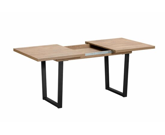 Стол JACK 138-180*85 Дуб Канзас/черный, изображение 2 | Интернет магазин мебели и декора LifeDekor