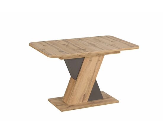 Стол Riga 120-160*80 Дуб вотан/ Вольфрам | Интернет магазин мебели и декора LifeDekor