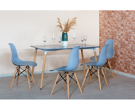 Стол EAMES 2 серый 120*80 см, изображение 6 | Интернет магазин мебели и декора LifeDekor