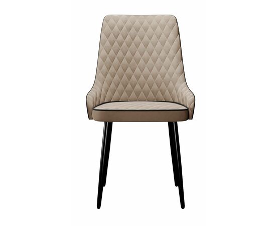 Стул DikLine 305 микровелюр Z128 бежевый/ ножки черные, изображение 2 | Интернет магазин мебели и декора LifeDekor
