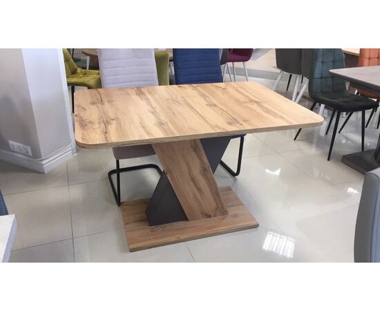 Стол Riga 120-160*80 Дуб вотан/ Вольфрам, изображение 7 | Интернет магазин мебели и декора LifeDekor