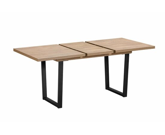 Стол JACK 138-180*85 Дуб Канзас/черный, изображение 3 | Интернет магазин мебели и декора LifeDekor