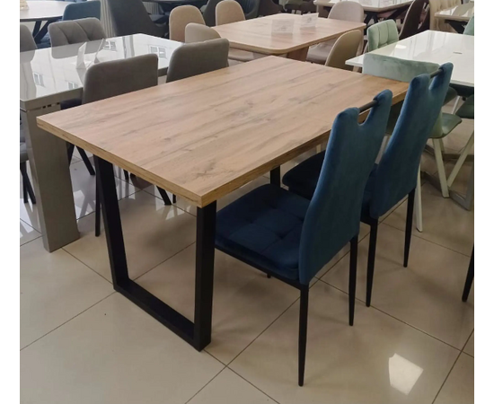 Стол JACK 138-180*85 Дуб Канзас/черный, изображение 6 | Интернет магазин мебели и декора LifeDekor