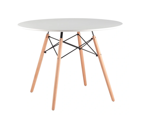 Стол EAMES белый D100, изображение 3 | Интернет магазин мебели и декора LifeDekor