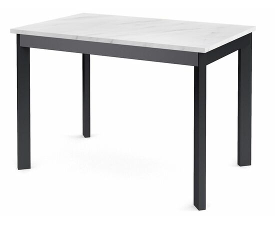 Стол Dikline L110 Мрамор белый (ЛДСП EGGER)/Опоры черный | Интернет магазин мебели и декора LifeDekor