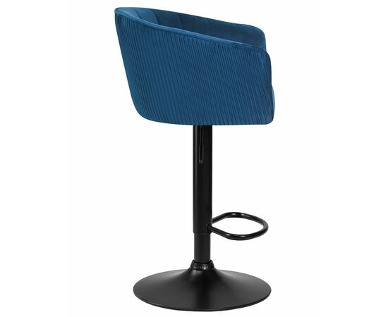 Стул барный DOBRIN DARCY BLACK, синий велюр (1922-20), Вариант: синий велюр (1922-20), изображение 3 | Интернет магазин мебели и декора LifeDekor