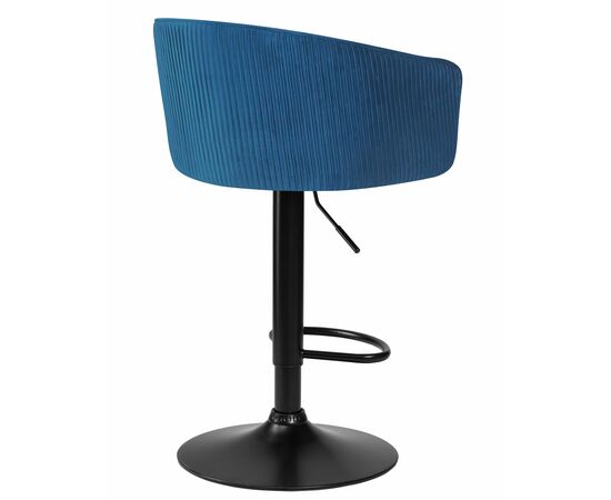 Стул барный DOBRIN DARCY BLACK, синий велюр (1922-20), Вариант: синий велюр (1922-20), изображение 4 | Интернет магазин мебели и декора LifeDekor