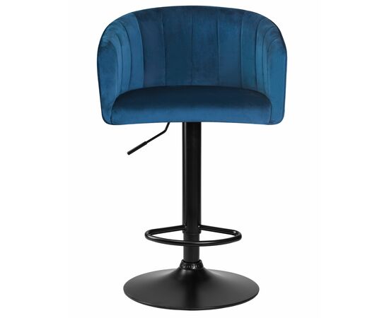 Стул барный DOBRIN DARCY BLACK, синий велюр (1922-20), Вариант: синий велюр (1922-20), изображение 6 | Интернет магазин мебели и декора LifeDekor