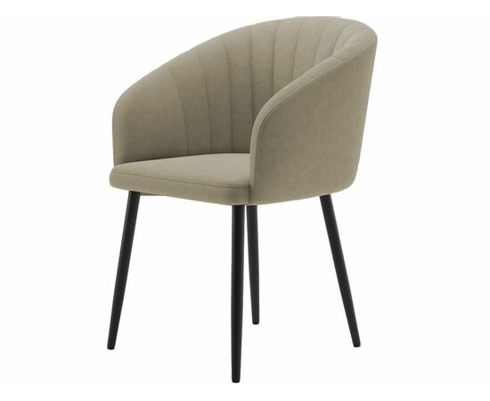 Комплект стульев «Верона» 2шт, Бренди 28, каркас черный, изображение 3 | Интернет магазин мебели и декора LifeDekor