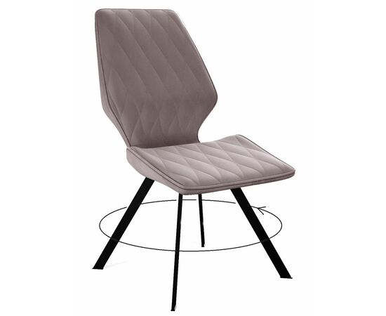 Стул DikLine 243 B5 LATTE поворотный/ ножки черные | Интернет магазин мебели и декора LifeDekor