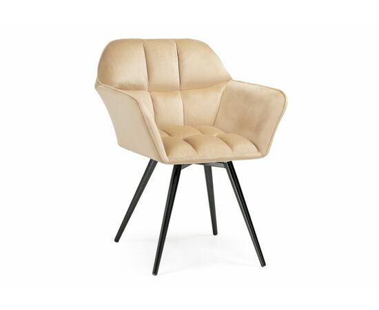 Стул Ямес бежевый / черный глянец | Интернет магазин мебели и декора LifeDekor