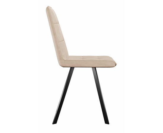 Стул DikLine 280 B03 BEIGE, ножки черные, изображение 4 | Интернет магазин мебели и декора LifeDekor