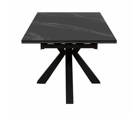Стол DikLine SFE160 Керамика Черный мрамор/подстолье черное/опоры черные (2 уп.), изображение 2 | Интернет магазин мебели и декора LifeDekor