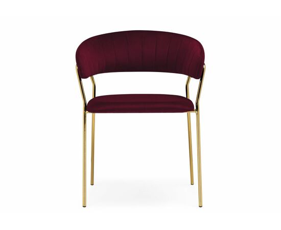 Стул Kamelia 1 wine red / gold, изображение 2 | Интернет магазин мебели и декора LifeDekor