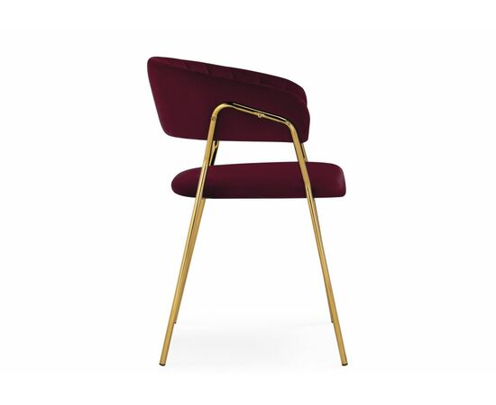 Стул Kamelia 1 wine red / gold, изображение 3 | Интернет магазин мебели и декора LifeDekor