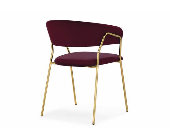 Стул Kamelia 1 wine red / gold, изображение 4 | Интернет магазин мебели и декора LifeDekor