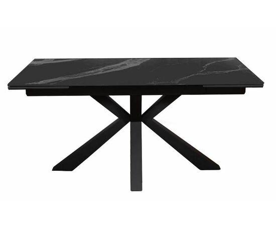 Стол DikLine SFE160 Керамика Черный мрамор/подстолье черное/опоры черные (2 уп.), изображение 4 | Интернет магазин мебели и декора LifeDekor