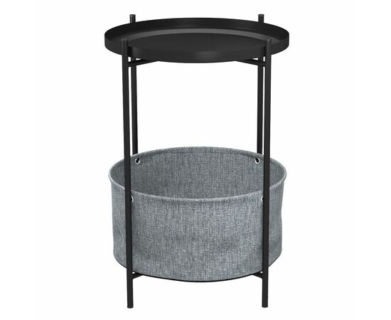 Стол журнальный Берген рогожка 82/39/черный муар | Интернет магазин мебели и декора LifeDekor