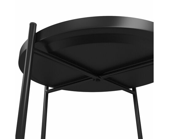 Стол журнальный Берген рогожка 82/39/черный муар, изображение 2 | Интернет магазин мебели и декора LifeDekor