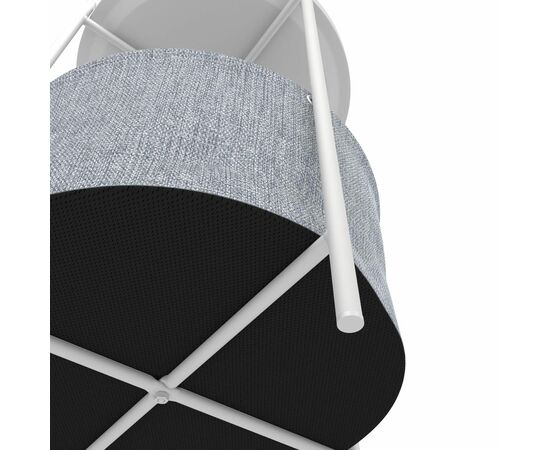 Стол журнальный Берген рогожка 82/82/белый муар, изображение 3 | Интернет магазин мебели и декора LifeDekor