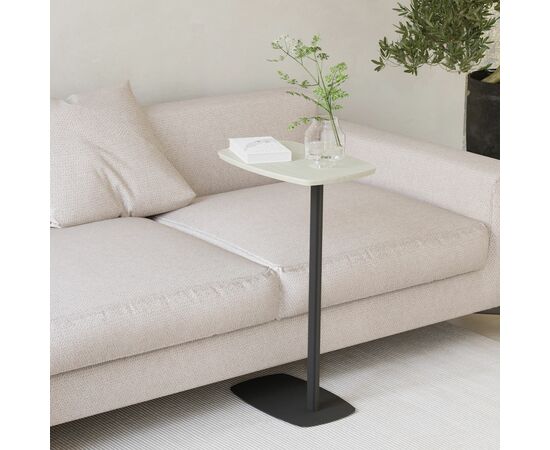 Стол придиванный Дей дуб жемчужный/черный, изображение 6 | Интернет магазин мебели и декора LifeDekor