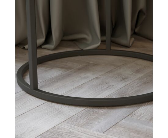 Стол придиванный Остин УФ зеленый мрамор/черный, изображение 7 | Интернет магазин мебели и декора LifeDekor