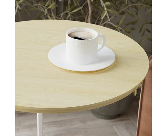 Стол придиванный Остин дуб янтарный/белый, изображение 6 | Интернет магазин мебели и декора LifeDekor