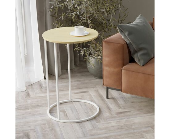 Стол придиванный Остин дуб янтарный/белый, изображение 8 | Интернет магазин мебели и декора LifeDekor