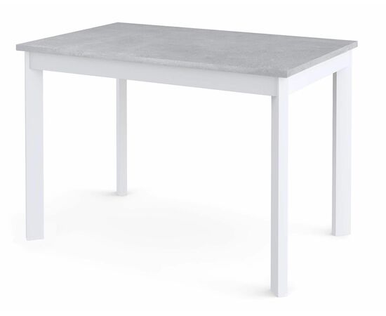 Стол Dikline L110 Бетон (ЛДСП EGGER)/Опоры белый | Интернет магазин мебели и декора LifeDekor