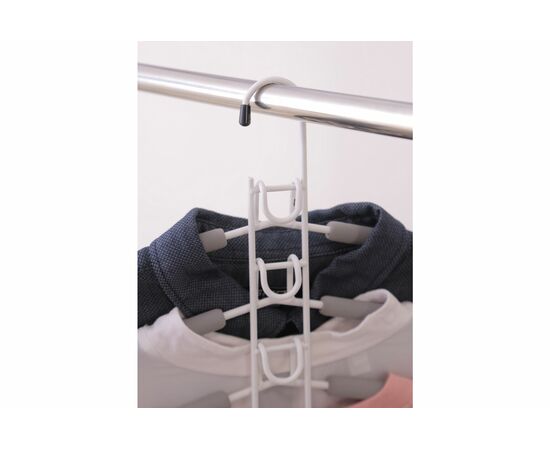 Вешалка-трансформер для одежды Гинго 5 в 1 серая, изображение 7 | Интернет магазин мебели и декора LifeDekor