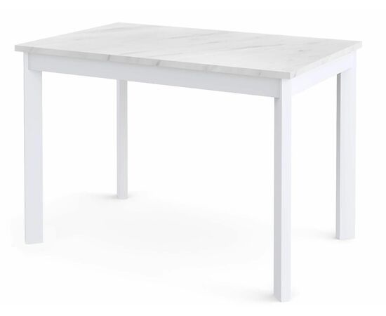 Стол Dikline L110 Мрамор белый (ЛДСП EGGER)/Опоры белый | Интернет магазин мебели и декора LifeDekor