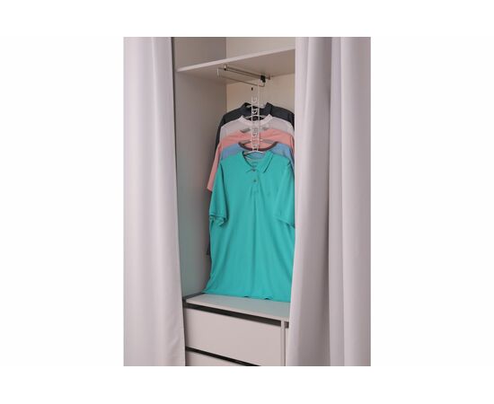 Вешалка-трансформер для одежды Гинго 5 в 1 серая, изображение 4 | Интернет магазин мебели и декора LifeDekor