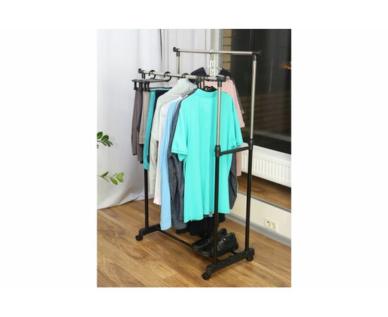 Вешалка-трансформер для одежды Гинго 5 в 1 серая, изображение 8 | Интернет магазин мебели и декора LifeDekor