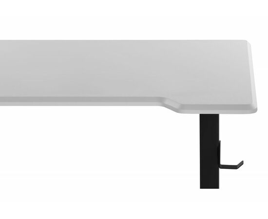 Компьютерный стол Маркос с механизмом подъема 120х75х75 белая шагрень / черный, изображение 8 | Интернет магазин мебели и декора LifeDekor