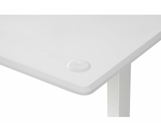 Компьютерный стол Маркос с механизмом подъема 120х75х75 белый / шагрень белая, изображение 9 | Интернет магазин мебели и декора LifeDekor