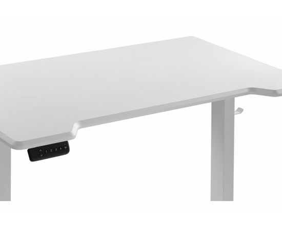 Компьютерный стол Маркос с механизмом подъема 140х80х75 белый / шагрень белая, изображение 6 | Интернет магазин мебели и декора LifeDekor