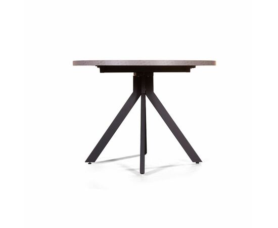 Стол круглый Corfu раздвижной  (100+40) камень темный, изображение 3 | Интернет магазин мебели и декора LifeDekor