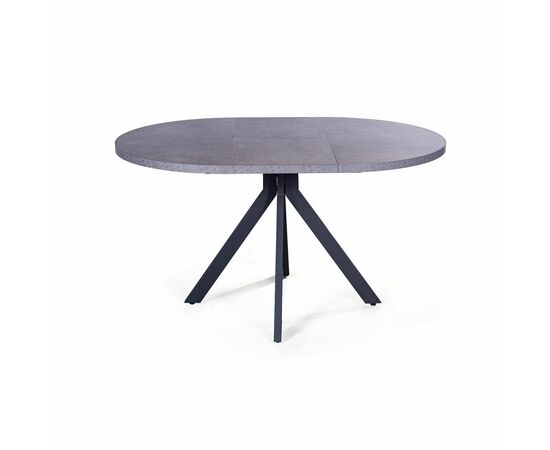 Стол круглый Corfu раздвижной  (100+40) камень темный, изображение 6 | Интернет магазин мебели и декора LifeDekor