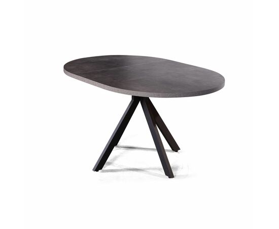 Стол круглый Corfu раздвижной  (100+40) камень темный, изображение 11 | Интернет магазин мебели и декора LifeDekor