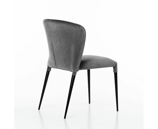 Стул Albert (Альберт), бархат серый 27, изображение 8 | Интернет магазин мебели и декора LifeDekor