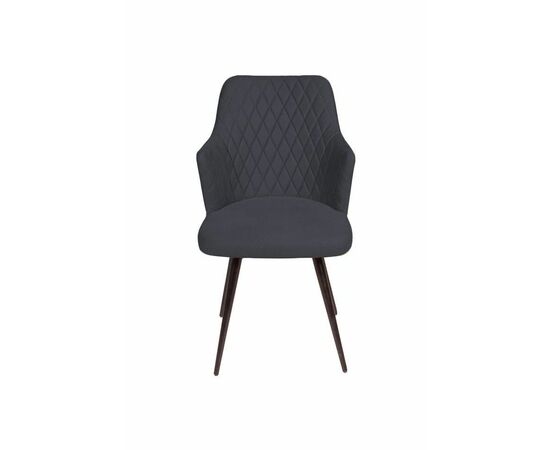 Стул поворотный на 360 градусов Hunt ромб, бархат 03 / чёрный конус, изображение 3 | Интернет магазин мебели и декора LifeDekor