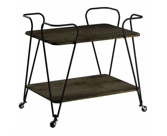 Стол сервировочный Эстер черный/дуб маррон, изображение 3 | Интернет магазин мебели и декора LifeDekor