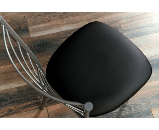 Кухонный стул SHADO Весна черный на каркасе черный муар, изображение 8 | Интернет магазин мебели и декора LifeDekor