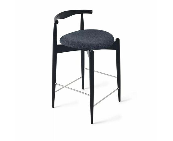 Стул Noble полубарный графит, опора бук черный | Интернет магазин мебели и декора LifeDekor